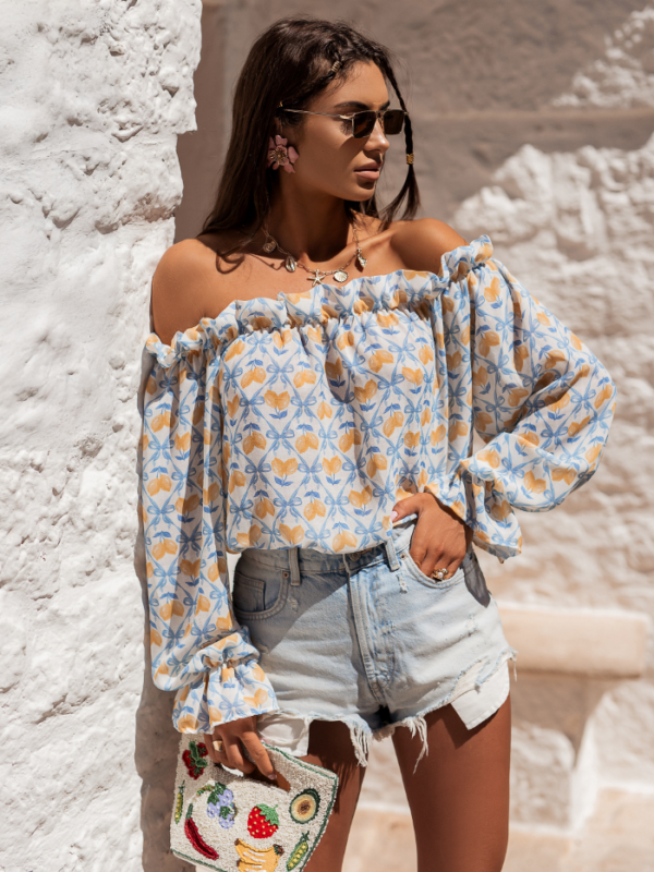 Bluzka Hiszpanka Lemon Sky